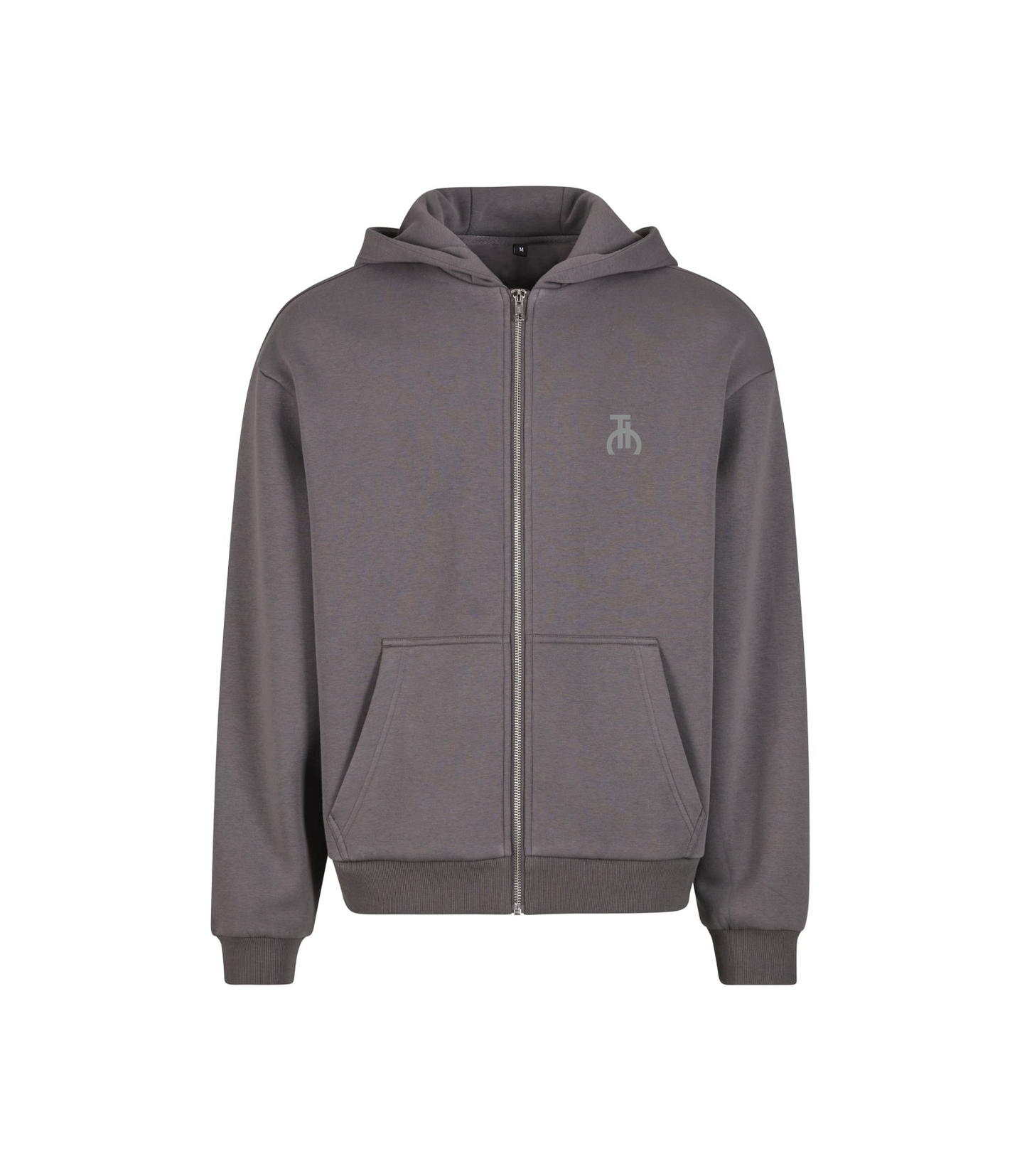 TIC ESSENTIAL ZIP HOODIE GREY