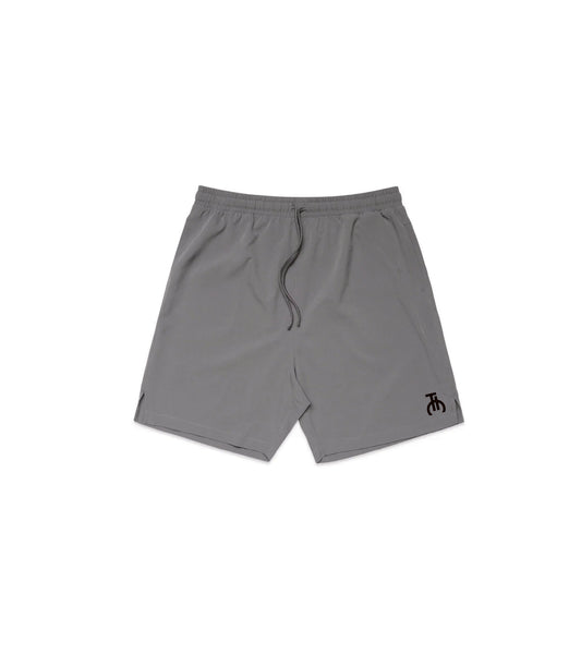 Talk is Cheap kurze Trainingshose grau Herren, Vorderansicht, Active Shorts