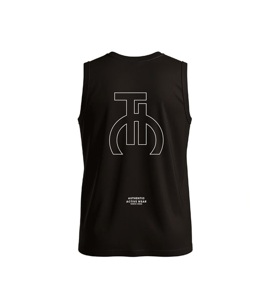Talk is Cheap Active Tank Top Herren schwarz, Rückansicht