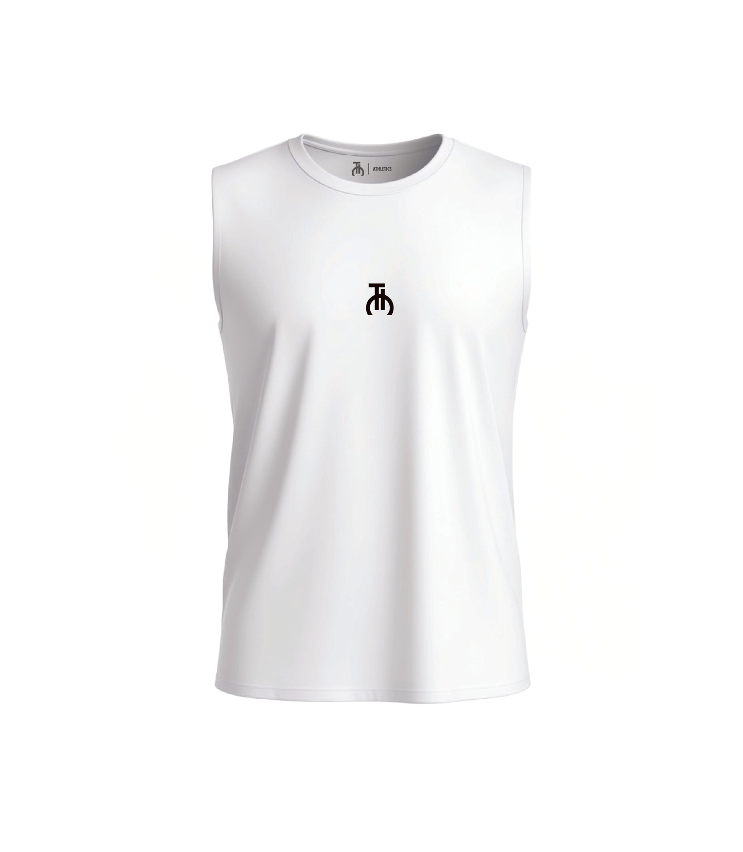 Talk is Cheap Cotton Tank Top Herren weiß, Vorderansicht, 100% Baumwolle